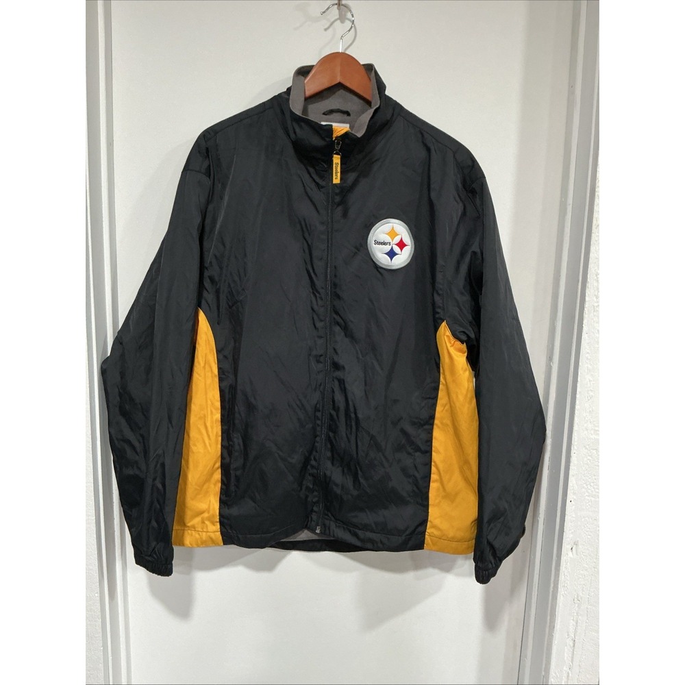 Pittsburgh Steelers Windbreaker Jacket, Large, Lightweight NFL